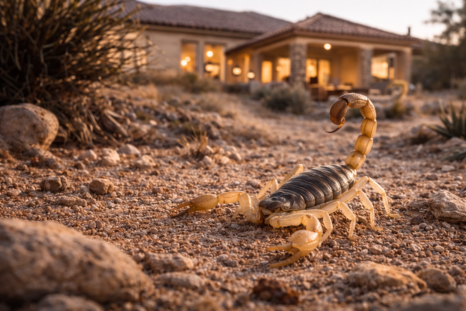 Arizona bark scorpion Gilbert AZ home control